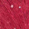 Silky mohair Pailletes 208 rojo.