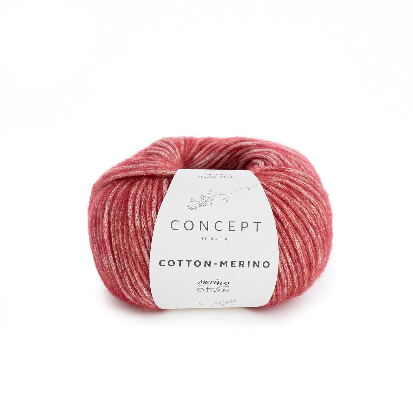 Cotton merino 125 granate.