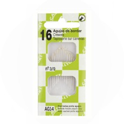 Agujas de bordar y coser