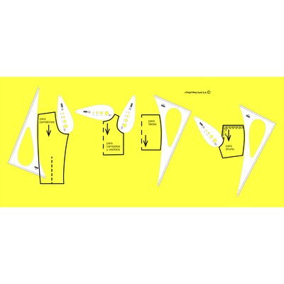 Regla patronaje 60 x 30 cm.