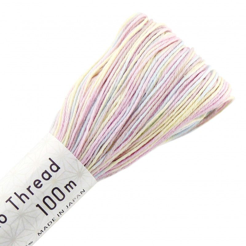 Hilo sashiko color pastel.