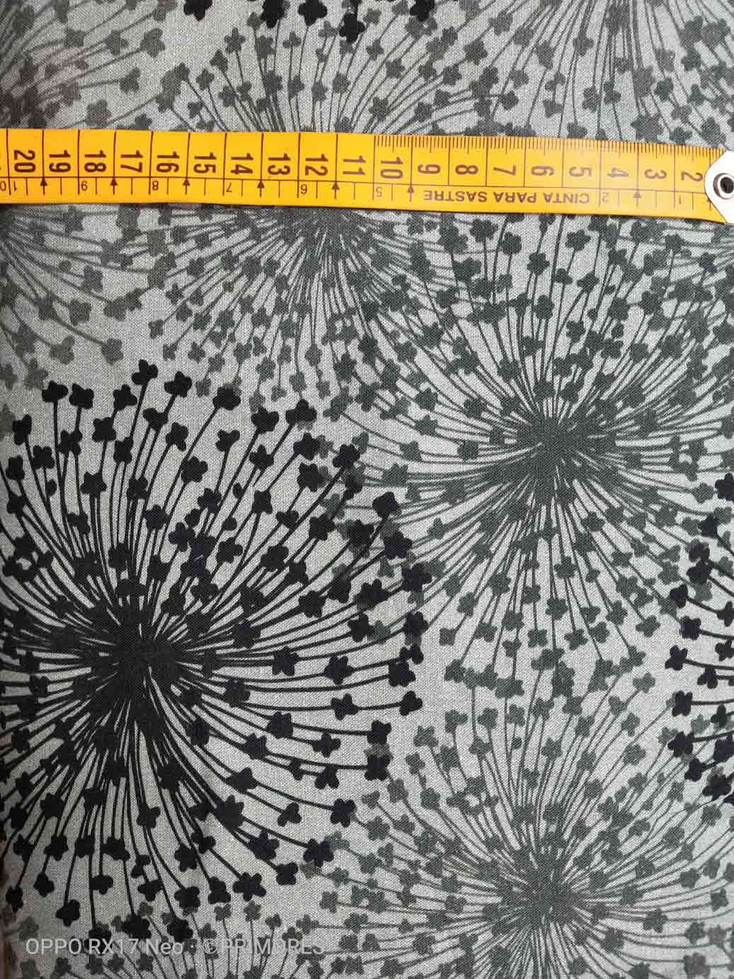 Trasera print plata y negro