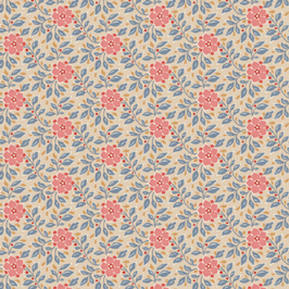 El trozo corresponde a 0,25 x 1,10 cm. Colección de Tilda windy days 100341