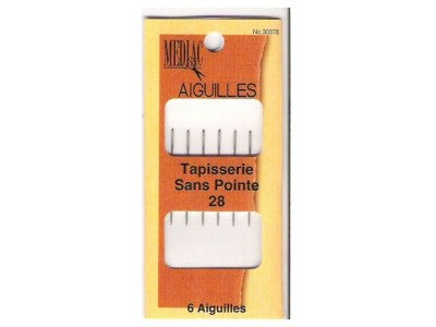 Aiguilles tapisserie N 28 .