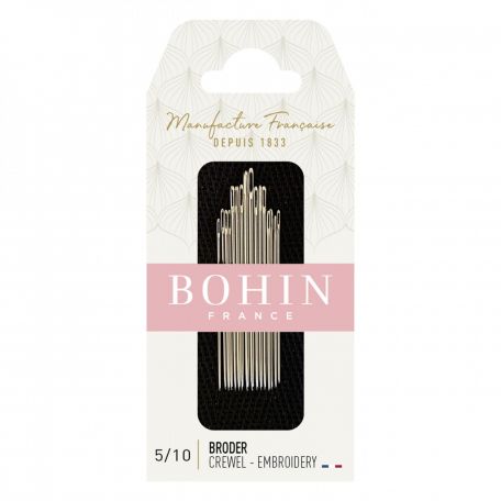 Aguja de bordar 5/ 10 bohin.