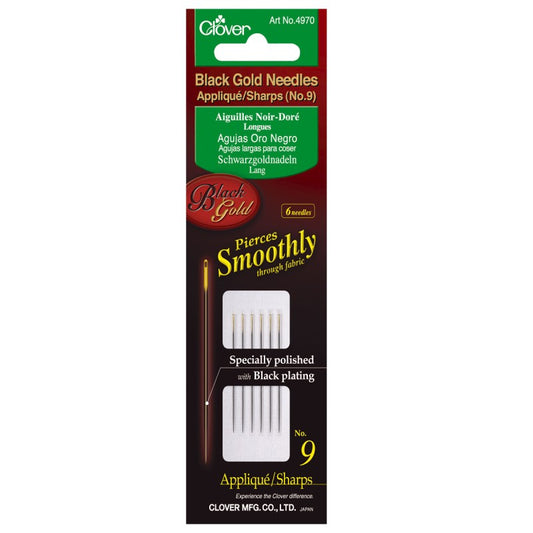 Aguja de oro negro N 9