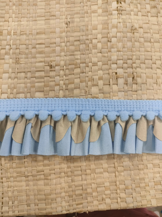 Petalo doble celeste camel .