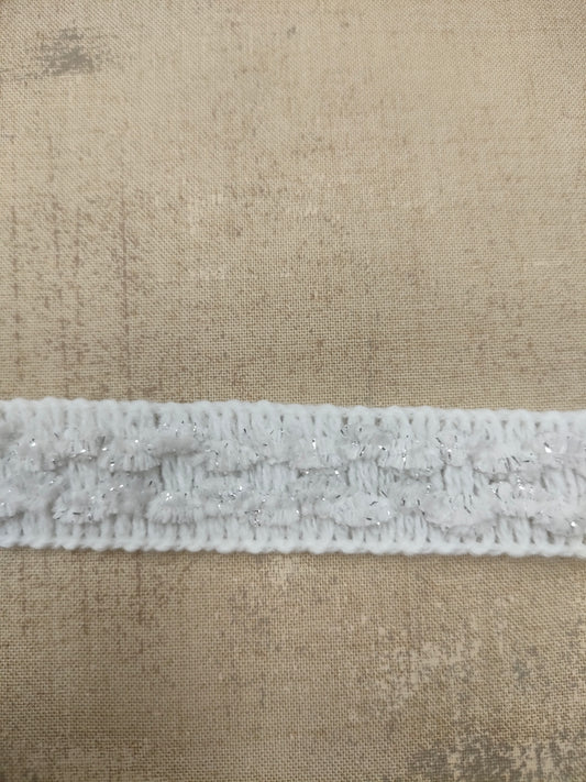 Cinta blanca plata .