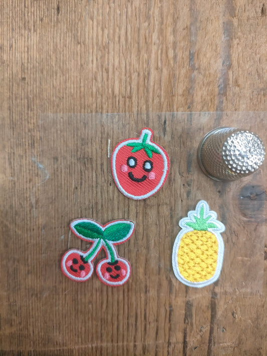 Parche termoadhesivo frutas .