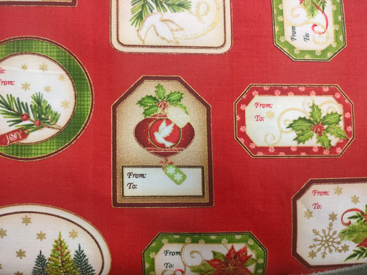 Etiquetas de navidad.