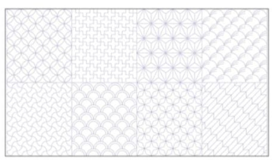 Panel de sashiko.