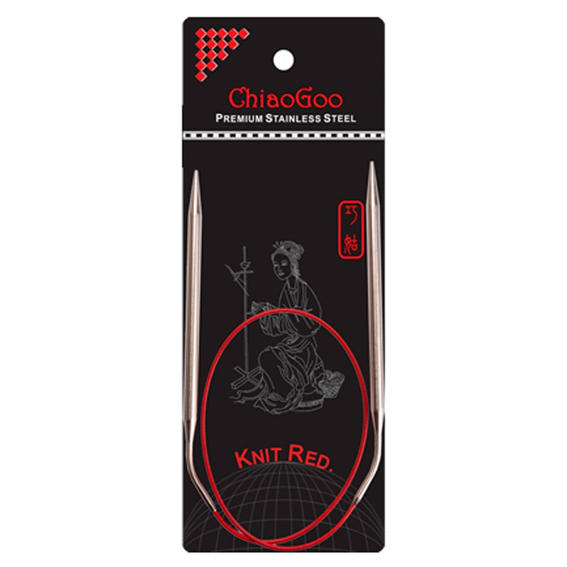 Aguja circular Knit Red ChiaoGoo 23 cm -3 ,5mm.