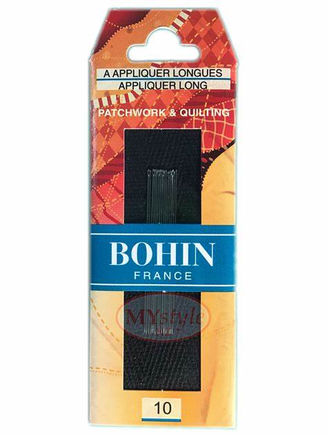 Agujas Bohin appliquer -longues perles / beading n 10.