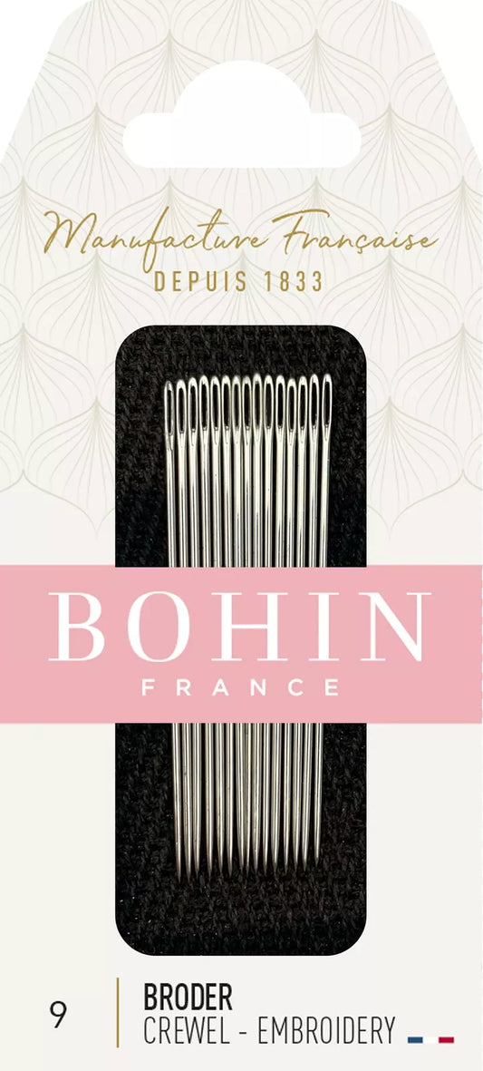 Aguja de bohin broder N 9.