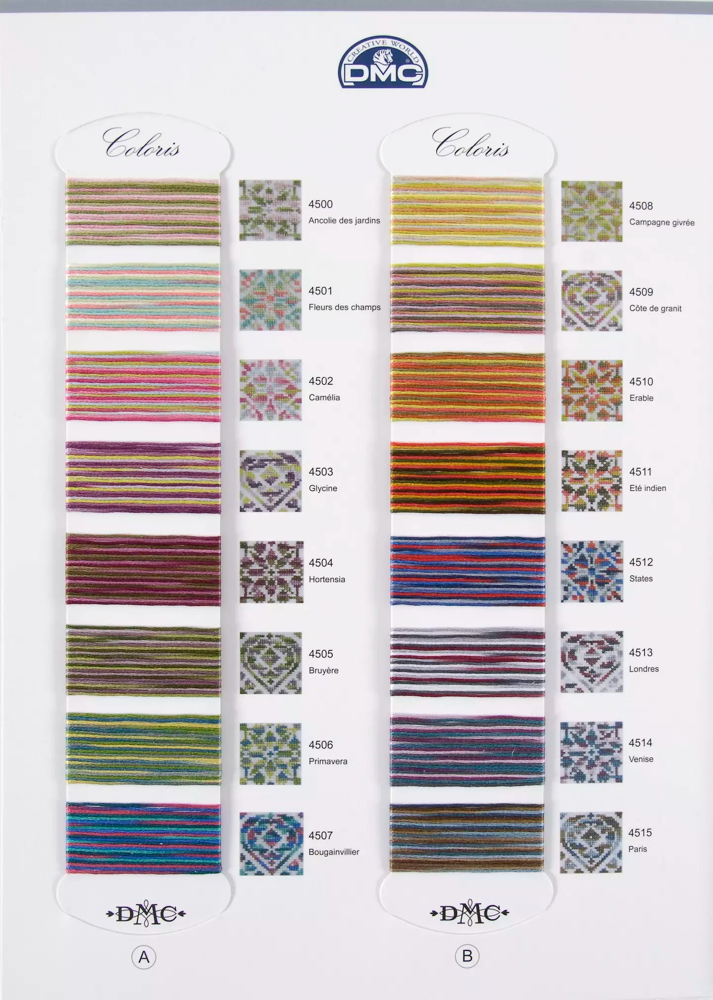 Hilo Dmc coloris.