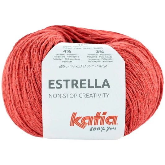 Estrella 70 rojo -coral