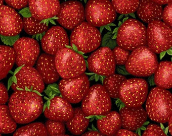 Tela de fresas.