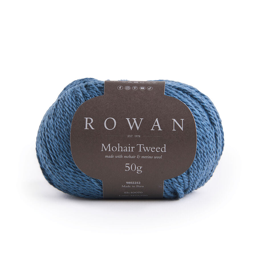 Mohair tweed 10070 Steel.