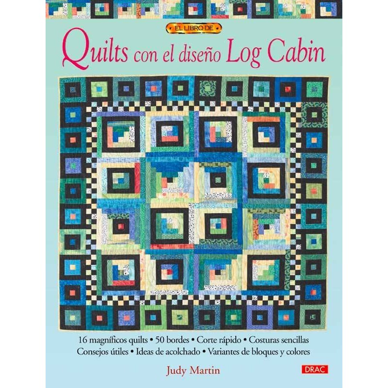 Quilts con el diseño de log cabin.