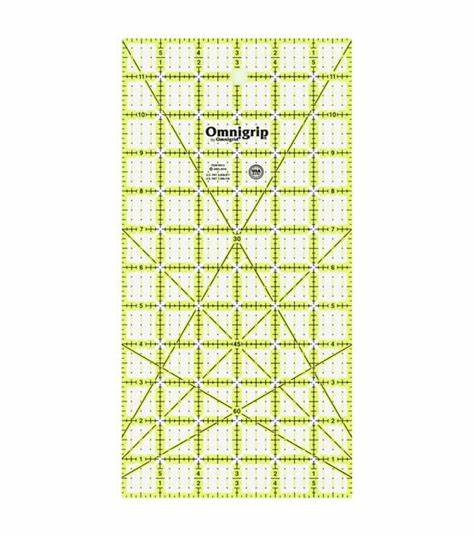 Regla omnigrid en pulgadas 6 " X 12 ".