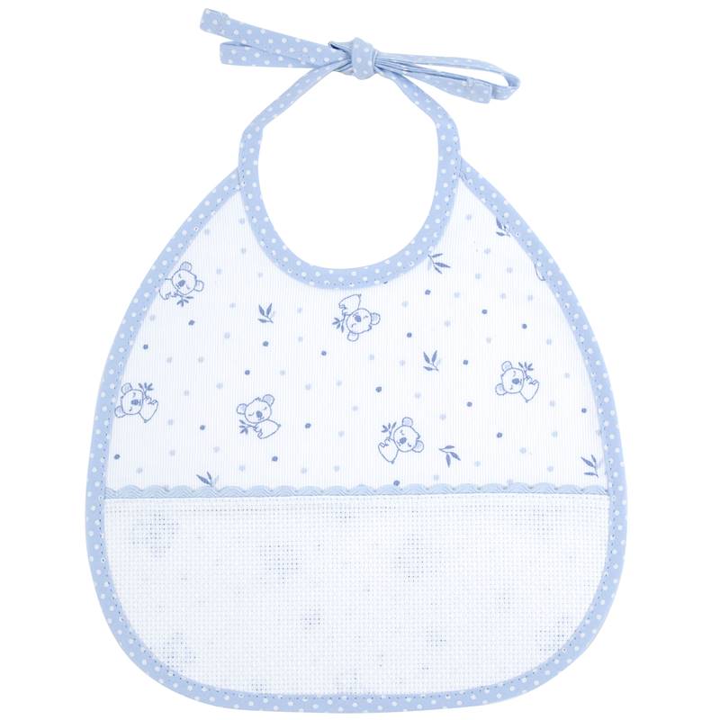 Babero RS2662 BLEU 6 meses para bordar.