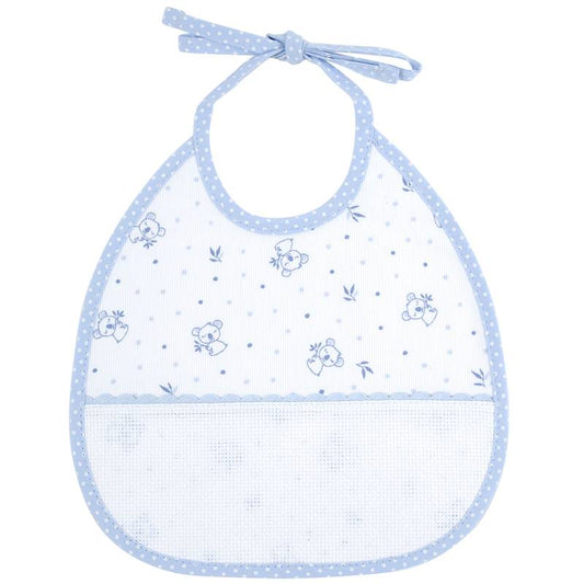 Babero RS2662 BLEU 6 meses para bordar.