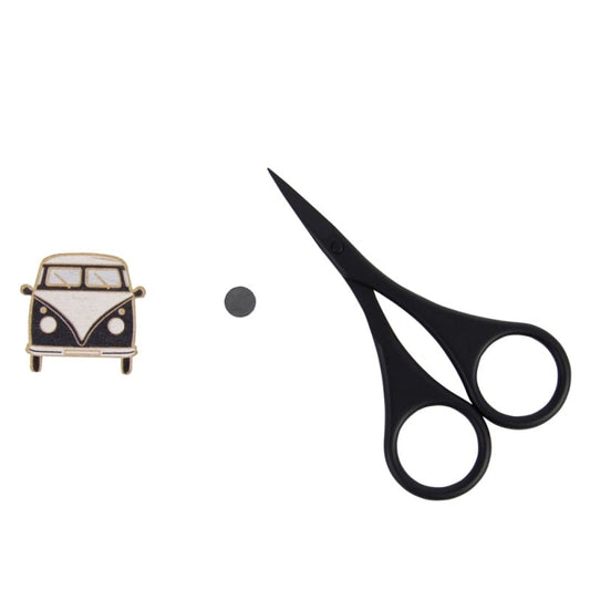 Set de Tijera e imán de agujas-negro.