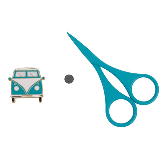 Set de Tijera e imán de agujas-turquesa.