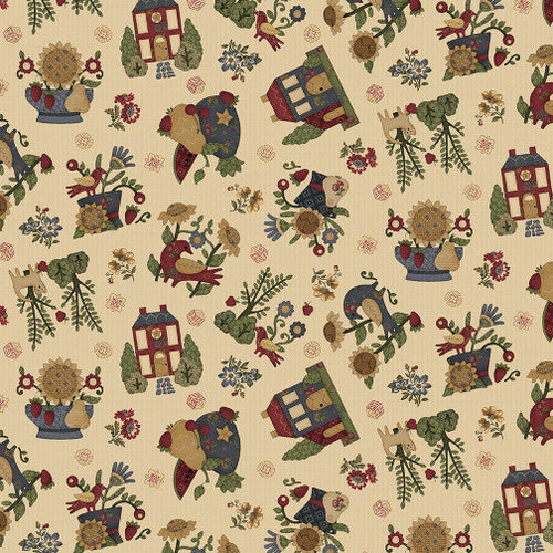 2921-33 House on Summer Hill. henry glass fabrics.