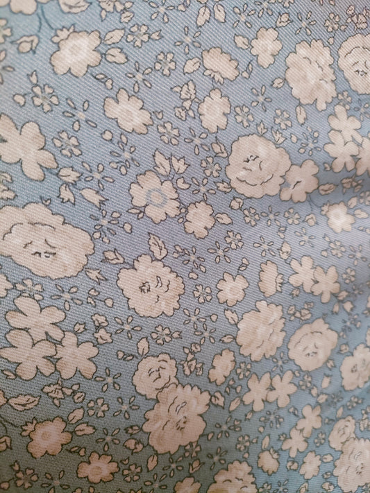 Flores Naturales con fondo Azul.