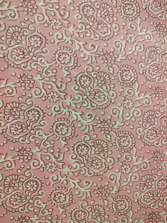 Flores rosas empolvadas geometricas