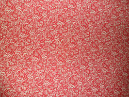 Poelin rojo y camel , con grana caida para confeccionar prendas ligeras y delicadas.