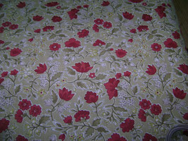 Popelin floral , telas para confección .