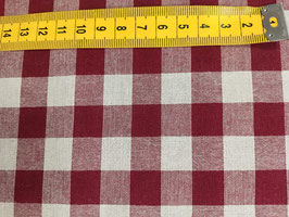 Lino cuadro granate.