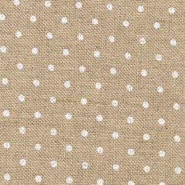 Lino Belfast Rústico con lunar blanco.