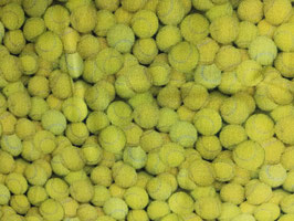 Pelotas de tenis.