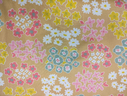 lino estampado flor deco